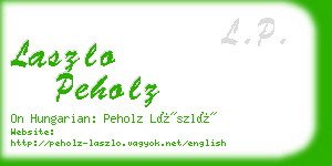 laszlo peholz business card